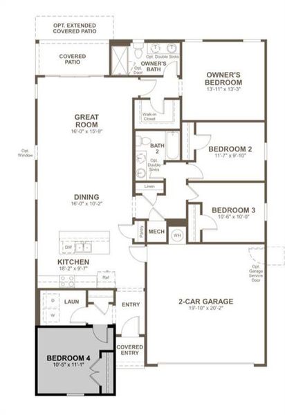 Alexandrite Floorplan- Representative Photo