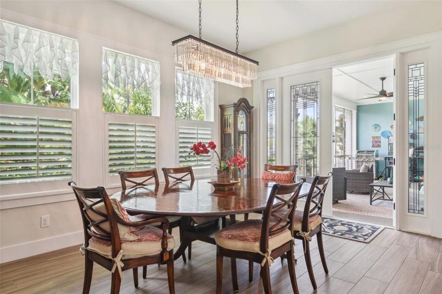 Dining Room Opens to Side Porch