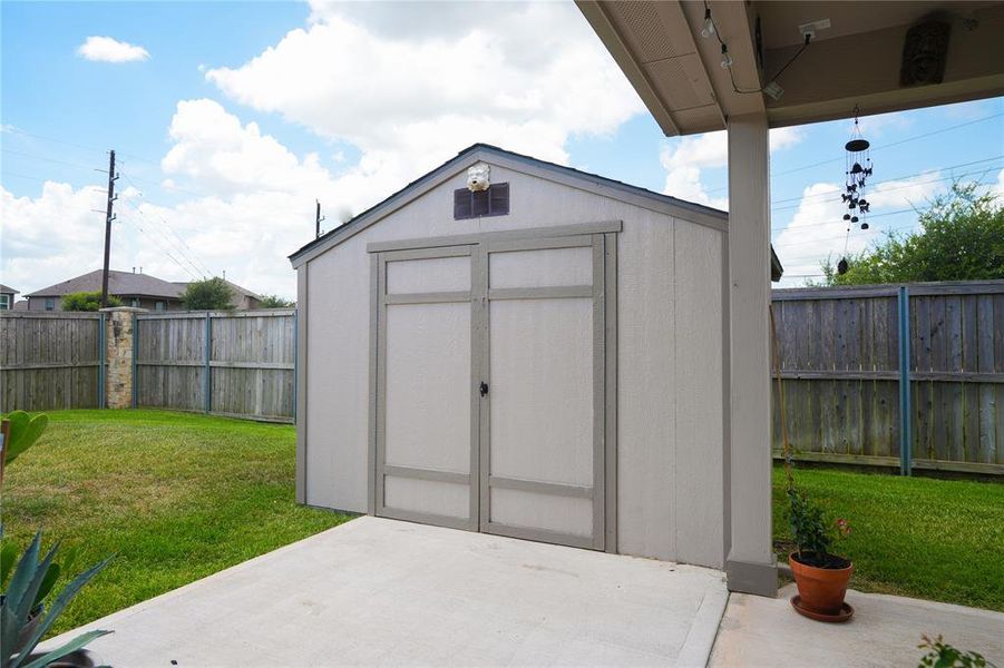 Storage for all your gardening tools.