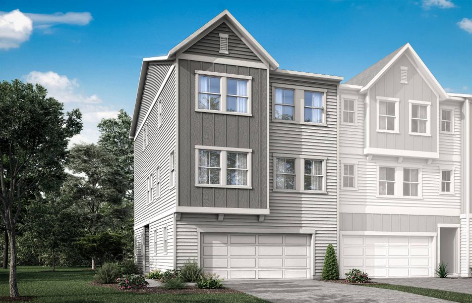 New construction Multi-Family house Piper, 509 Roycroft Drive, Wake Forest, NC 27587 - photo