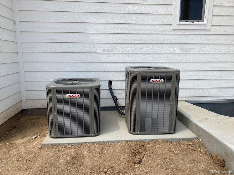 Two central air conditioners