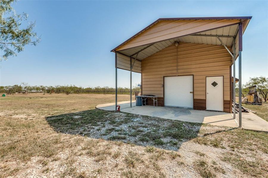 Workshop and storage area