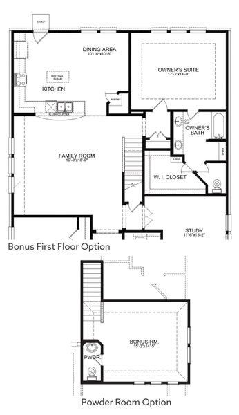 First Floor Bonus Floor Plan