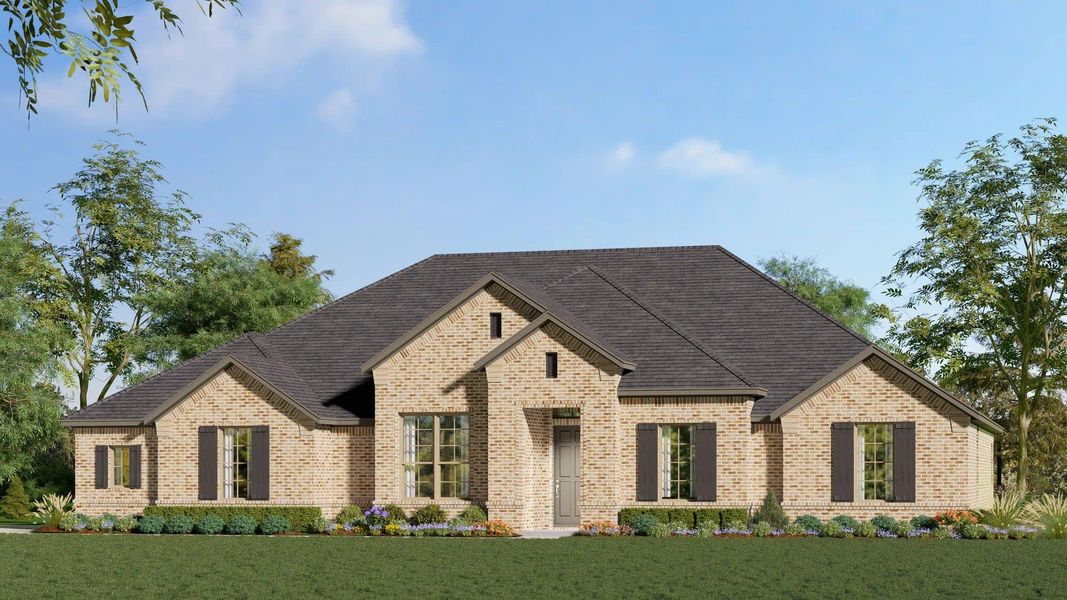 Elevation A | Concept 2586 at The Meadows in Gunter, TX by Landsea Homes