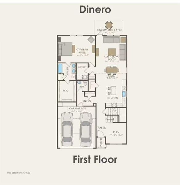 Pulte Homes, Dinero  floor plan