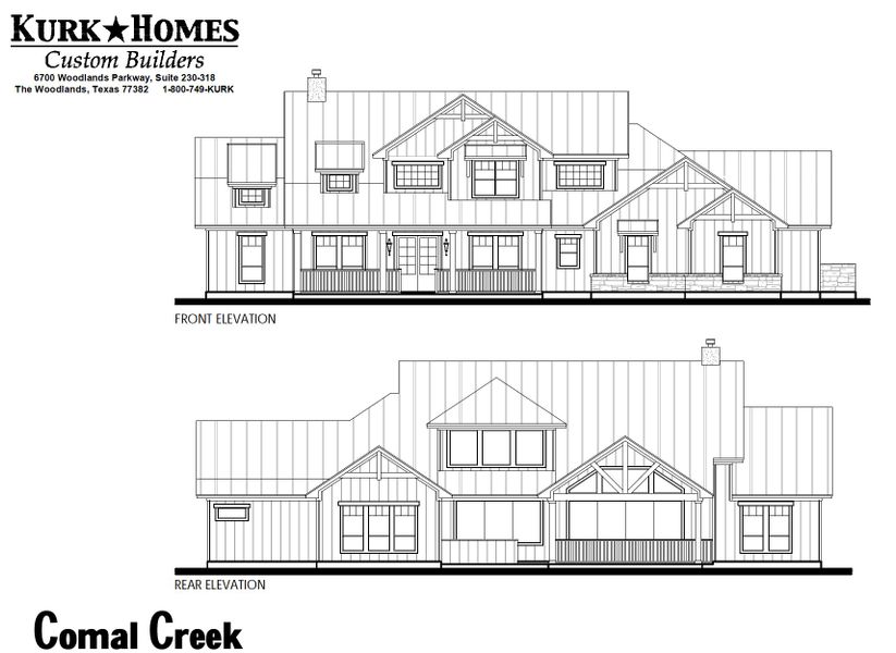 New construction Single-Family house The Comal Creek, 1110 Vintage Way, Canyon Lake, TX 77356 - photo