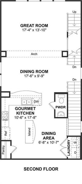 The Radcliffe II floor plan by K. Hovnanian Homes. 2nd Floor shown. *Prices, plans, dimensions, features, specifications, materials, and availability of homes or communities are subject to change without notice or obligation.