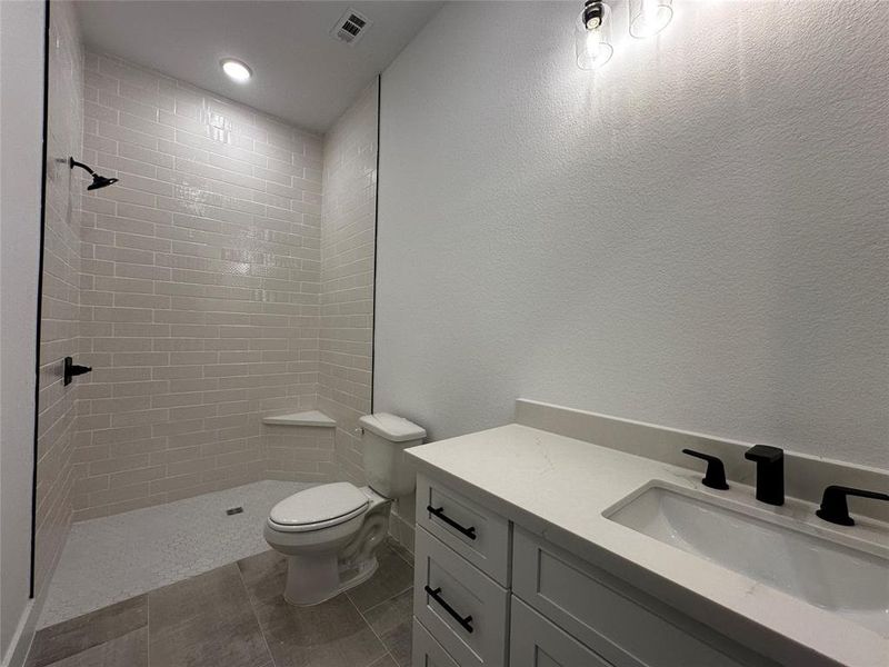 Secondary Bath with walk in shower only