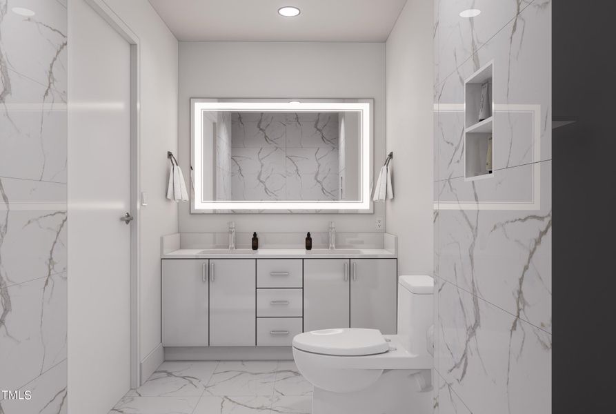 6.Bathroom Vanity - White Cabinets