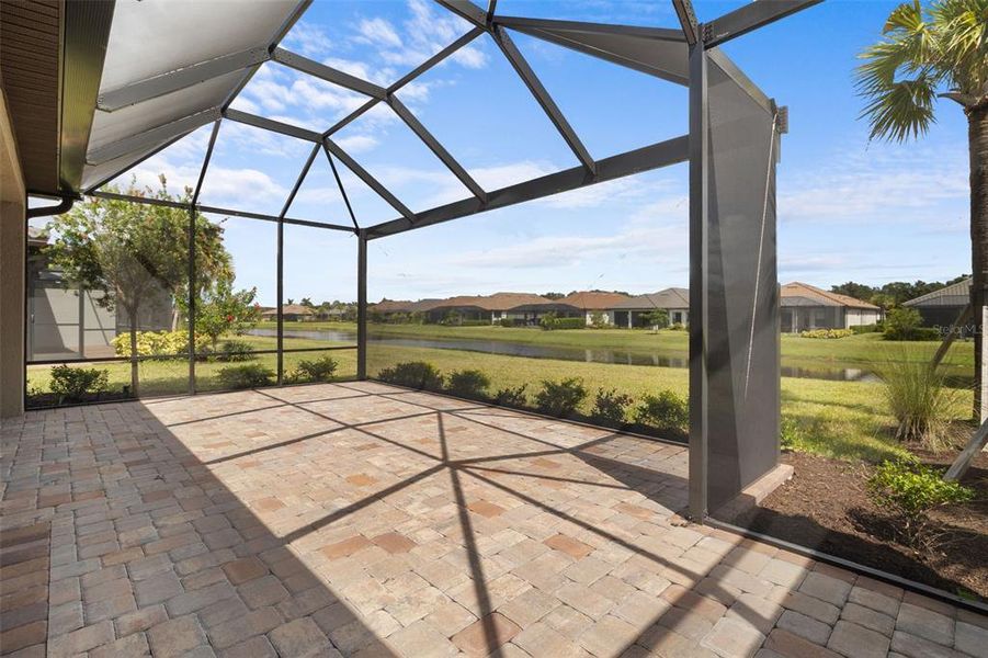 Extended Screen Enclosed Lanai with Lake View