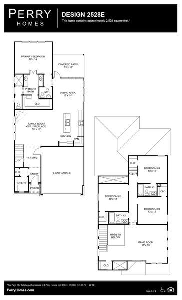 Floor Plan for 2528E