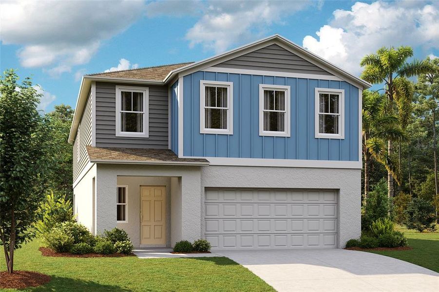 New construction Single-Family house 34444 Moonflower Avenue, Wesley Chapel, FL 33545 Valencia- photo
