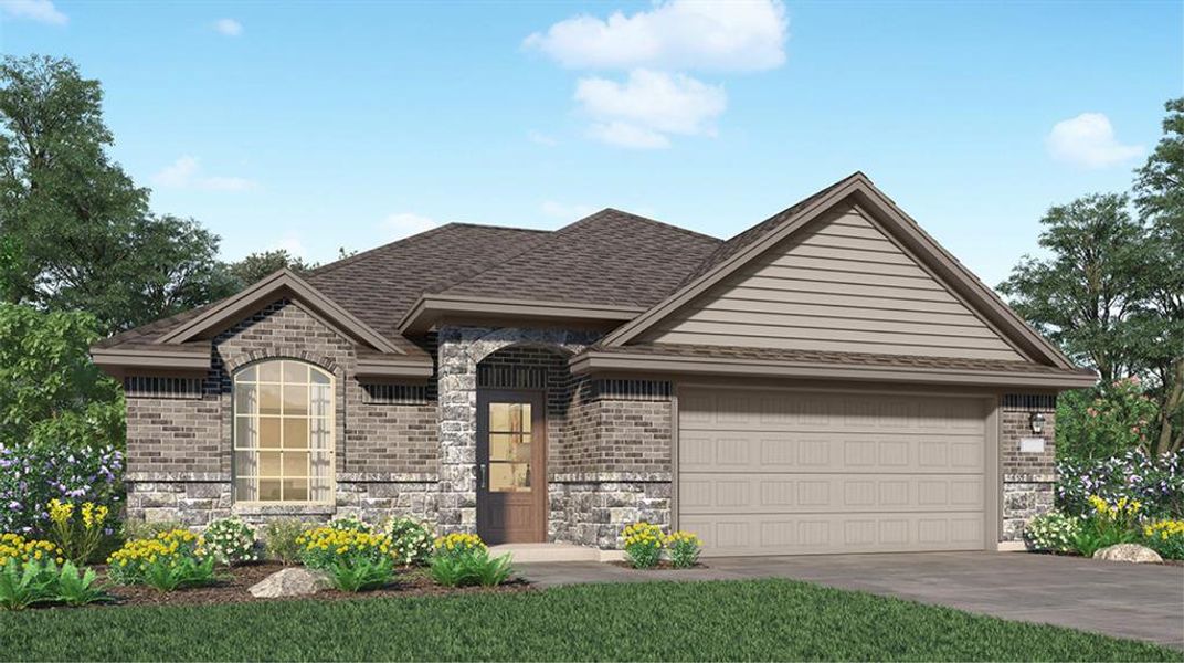 New construction Single-Family house 3135 Stonebriar Drive, Conroe, TX 77301 Honeysuckle II- photo