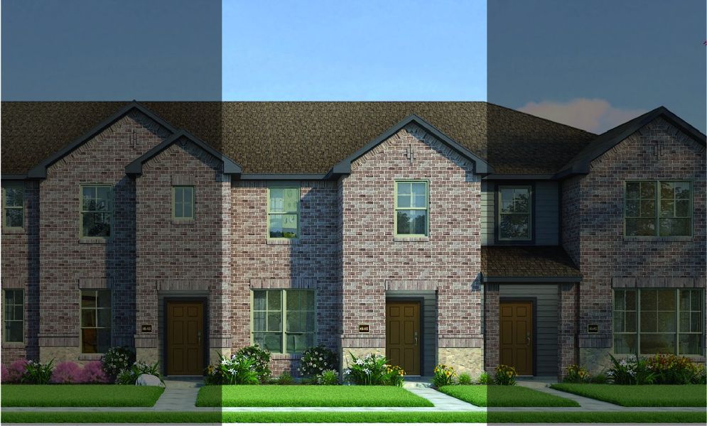 Travis with Elevation 4A Stone Exterior 2023 Townhomes