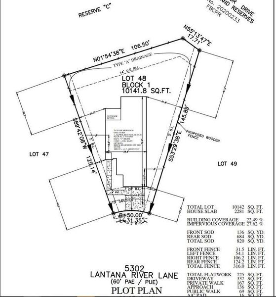 Plot Plan