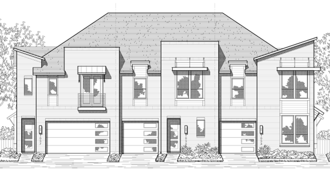 New construction Fourplex house Derby Plan, 16538 Amber Patina Lane, Cypress, TX 77433 - photo