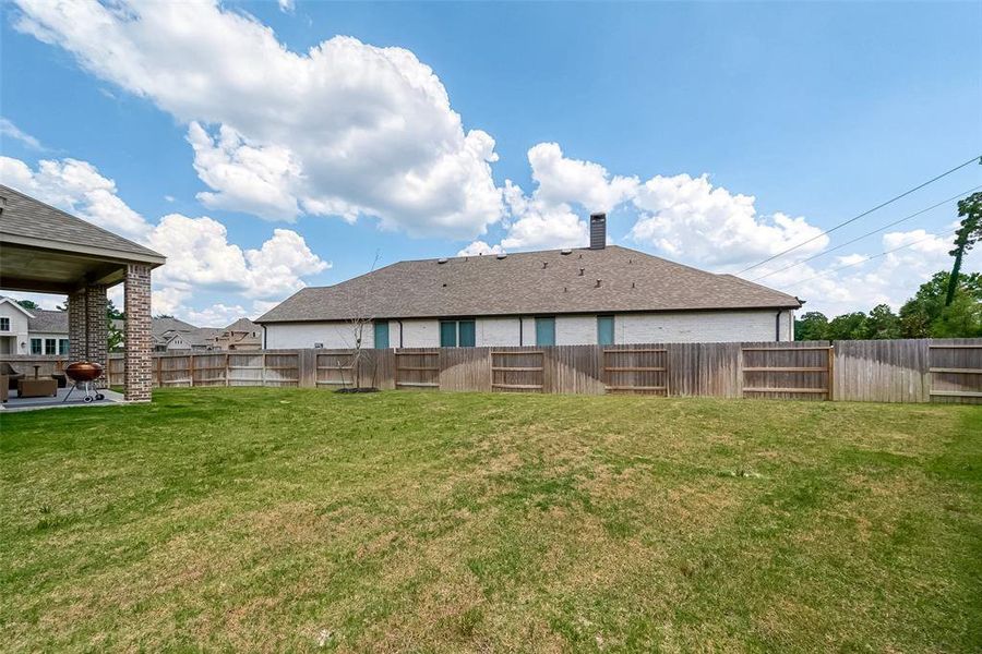 So many options with this backyard! If you are looking for a considerable lot size, look no further.