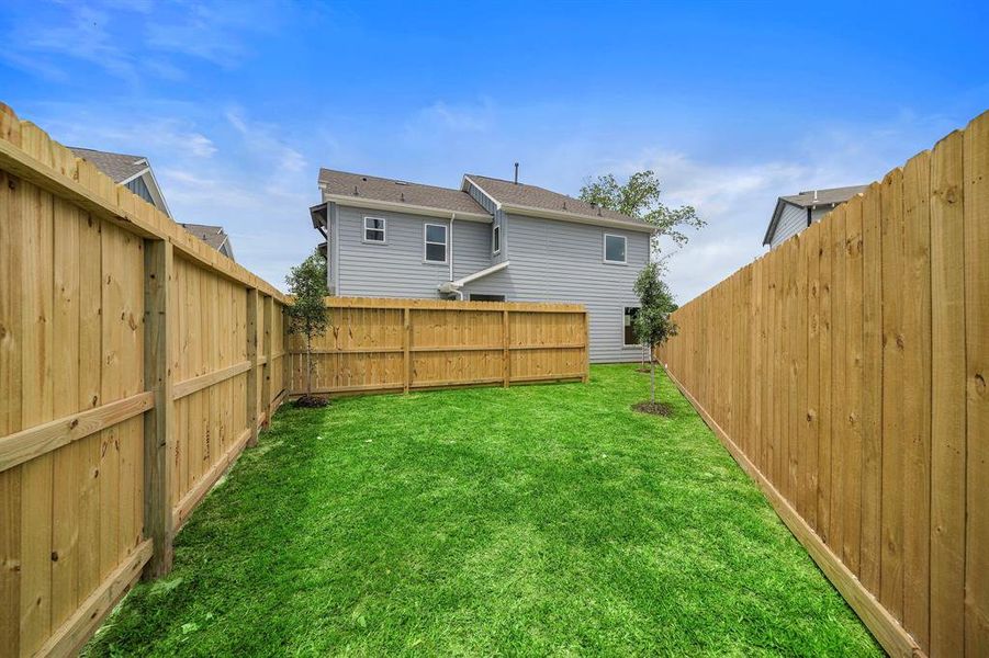 Beautiful Backyard with green space for the pets or kids to play while entertaining or relaxing!