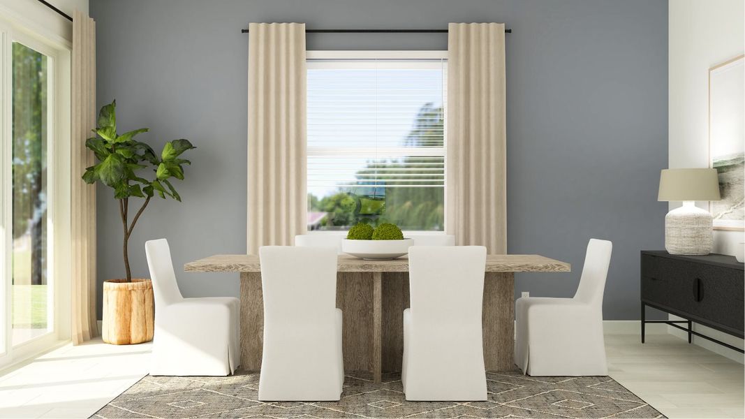 Argent dining room