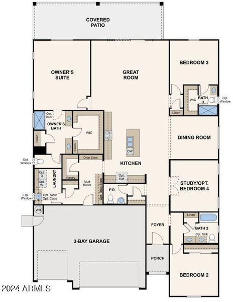 12 with ext patio study