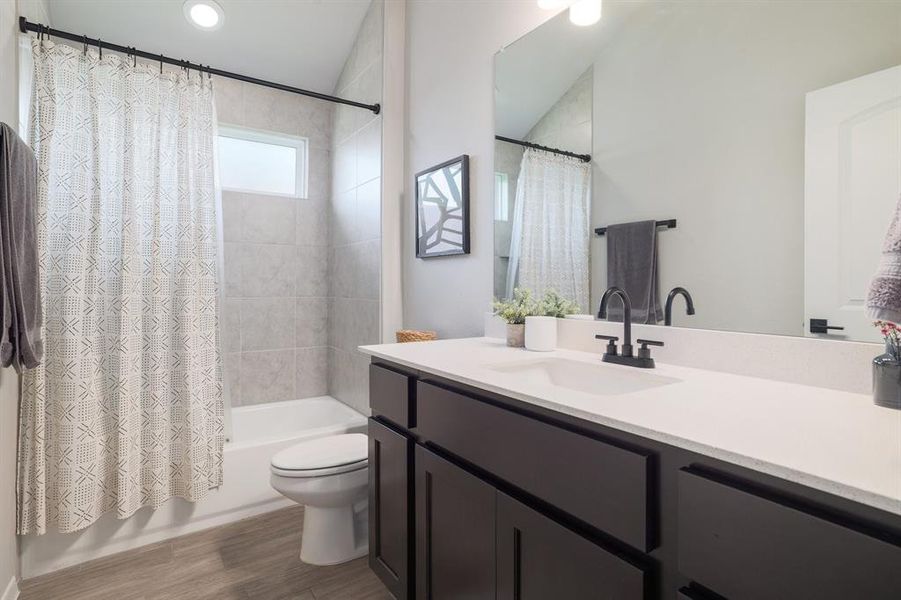 Easy access to the shared guest bath, enhancing convenience for residents and visitors.
