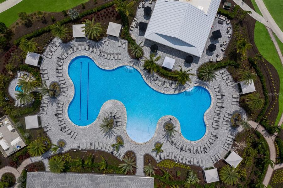 Resort style pool