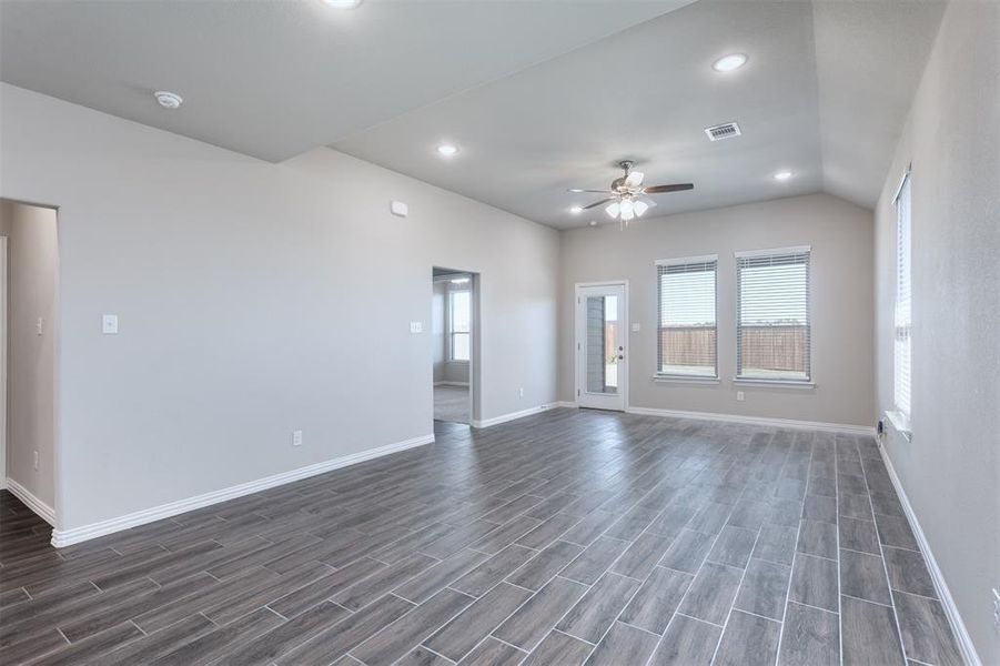 Open Floorplan - Living Area Open to Kitchen