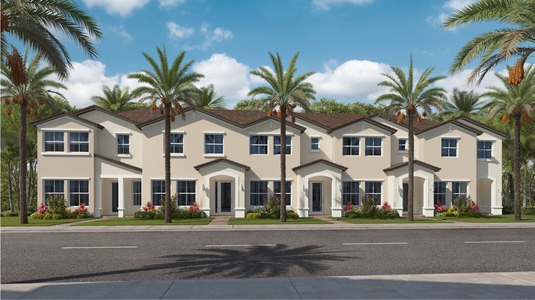 New construction Townhouse house Lotus, 14800 Southwest 264th Street, Homestead, FL 33032 - photo