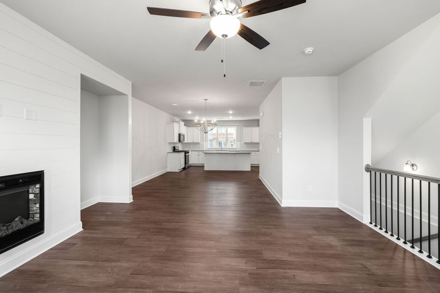 Family room with open concept