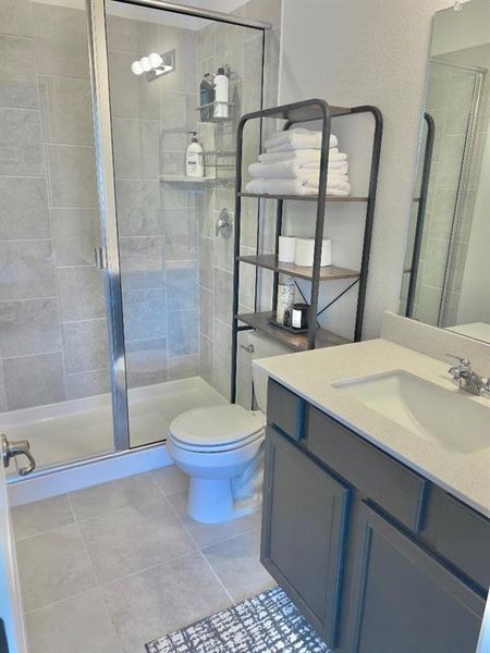 Your family or tenant has access to a full bath.
