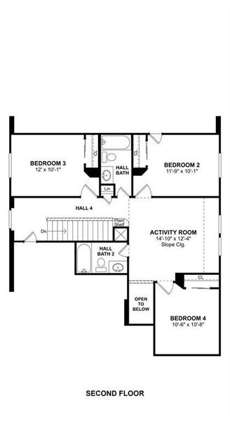The Hoover II floor plan by K. Hovnanian Homes. 2nd Floor Shown. *Prices, plans, dimensions, features, specifications, materials, and availability of homes or communities are subject to change without notice or obligation.