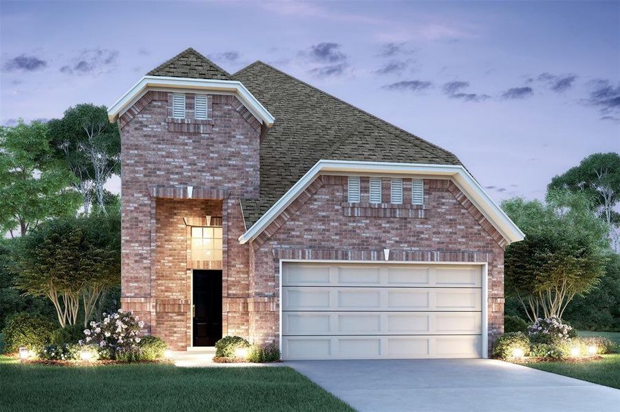 Stunning Darlington II design by K. Hovnanian Homes with elevation B in beautiful Park Lakes East. (*Artist rendering used for illustration purposes only.)