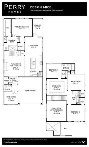 Floor Plan for 2463E