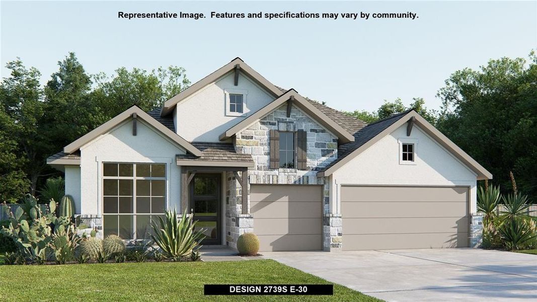 New construction Single-Family house Design 2739S, 445 Bay Breeze Drive, Kyle, TX 78640 - photo