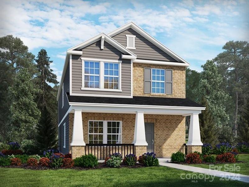 New construction Single-Family house 442 Cedar Knoll Circle, Pineville, NC 28134 Oxford II- photo
