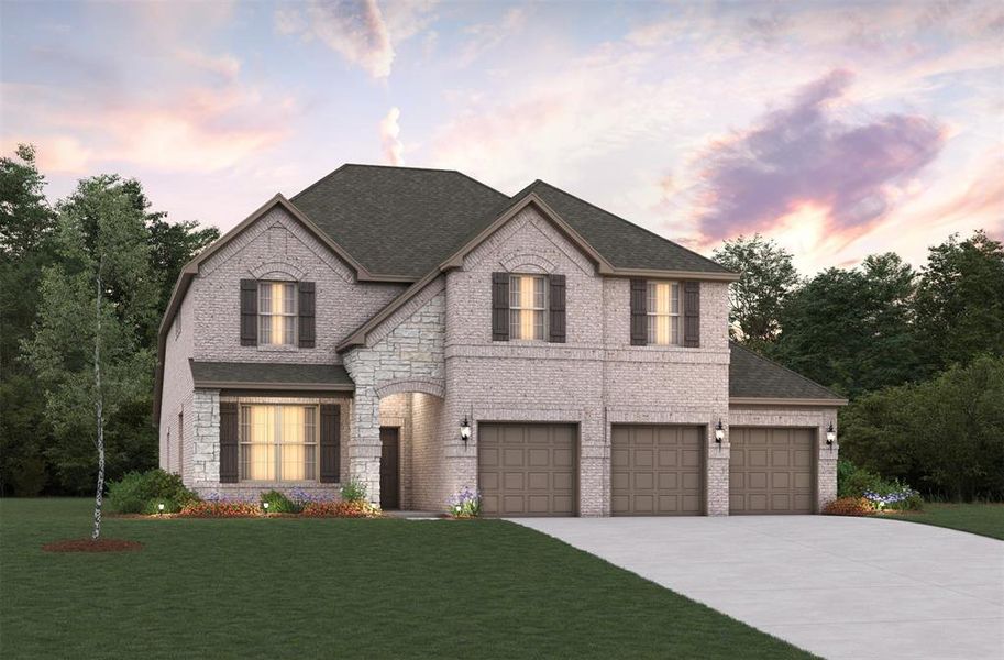 Beazer Homes Brookville Blackburn plan