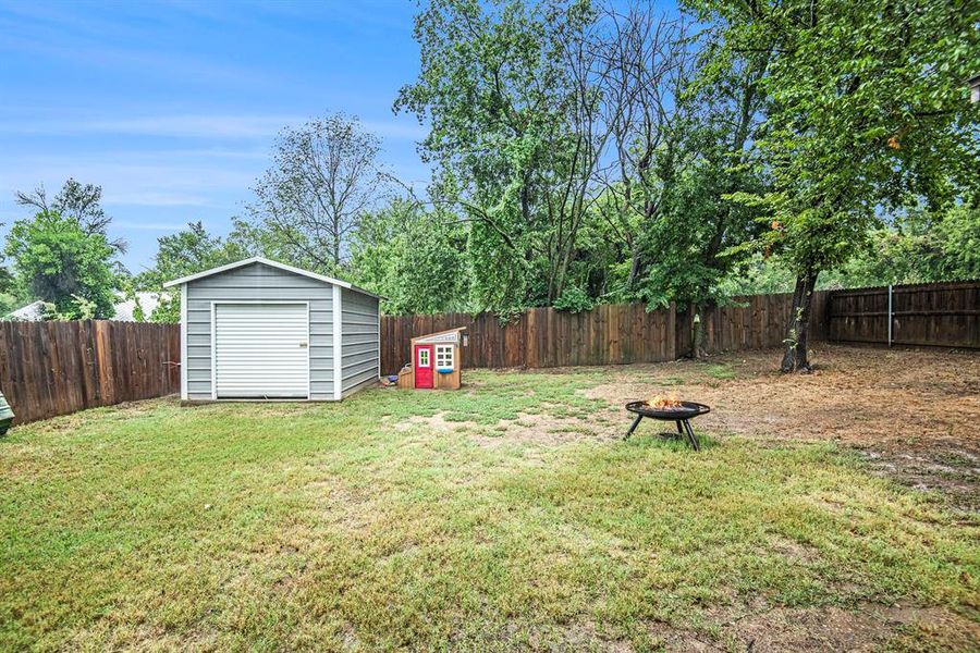 10x10 Storage shed with electricity.