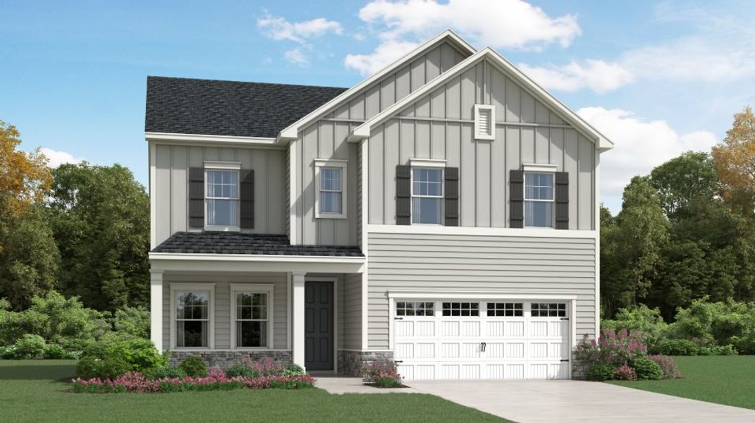 New construction Single-Family house 145 Blue Gulf Trail, Raleigh, NC 27610 Landrum III- photo