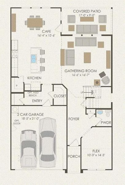 Pulte Homes, Saddlebrook floor plan