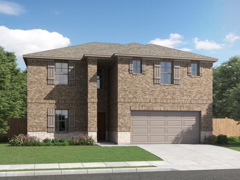New construction Single-Family house The Kendall (C485), 10714 Yellowtail Blvd., Boerne, TX 78006 - photo