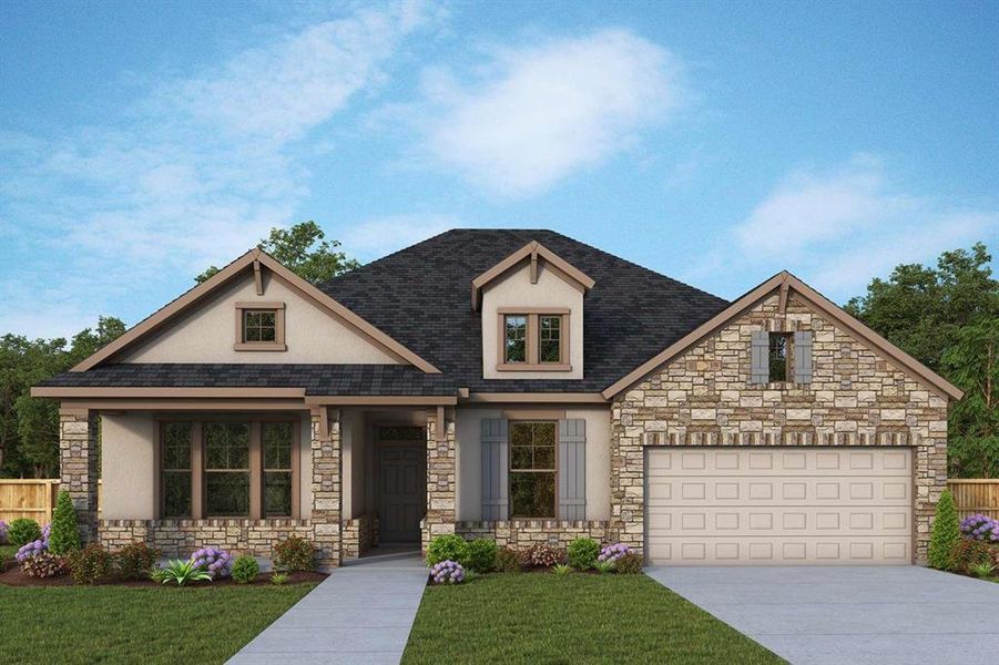 New construction Single-Family house 1140 Rusty Blackhaw Trl, San Marcos, TX 78666 The Paisley- photo