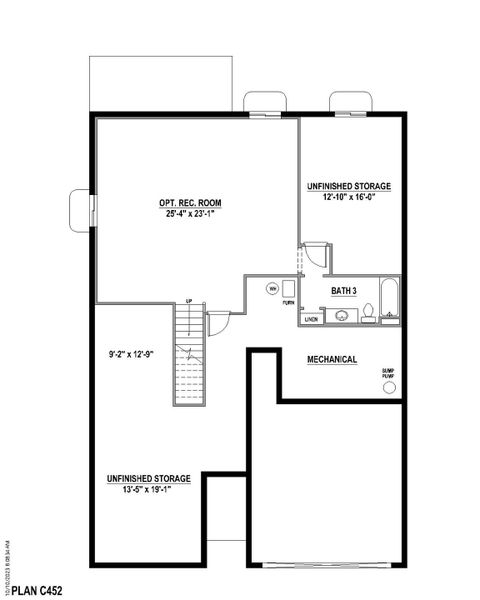 Plan C452 BASE BATH