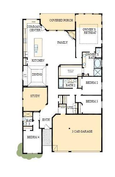 Floorplan – The success of a floorplan is the way you can move through it…You’ll be amazed at how well this home lives…We call it traffic patterns.