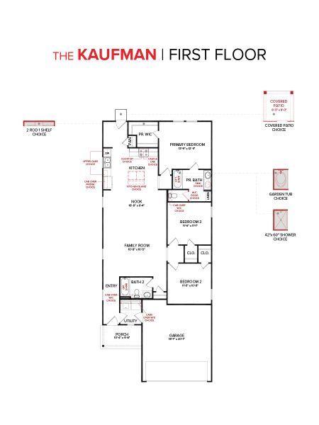 The Kaufman Floorplan First Floor