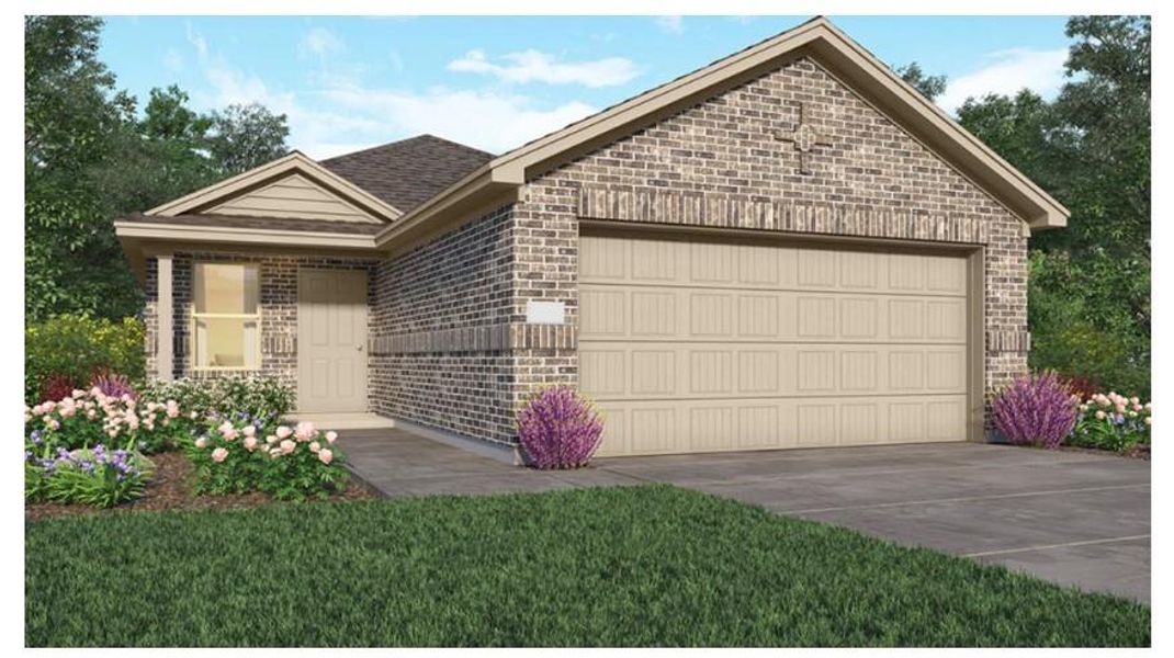 New construction Single-Family house 18671 Cepagatti Drive, New Caney, TX 77357 Windhaven II- photo