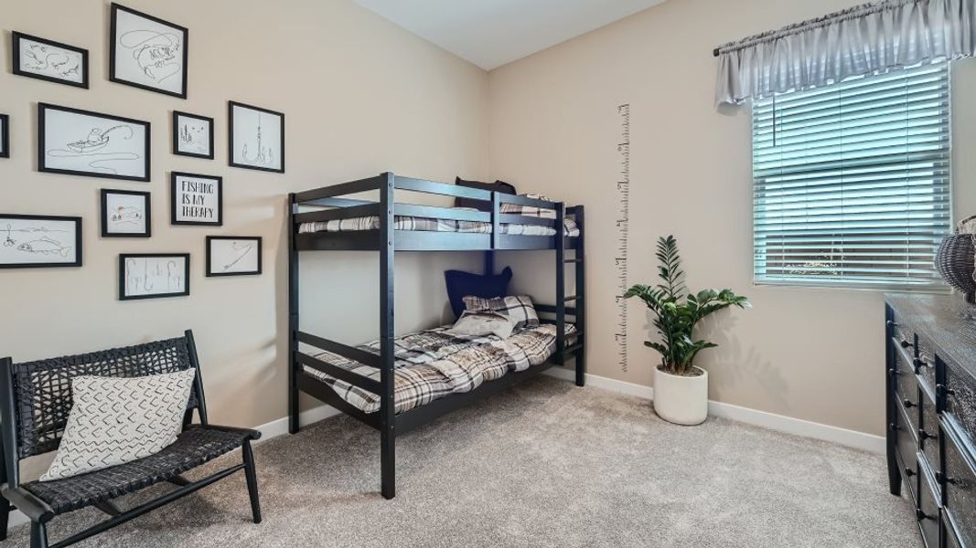 Bedroom 2 styled with bunk beds