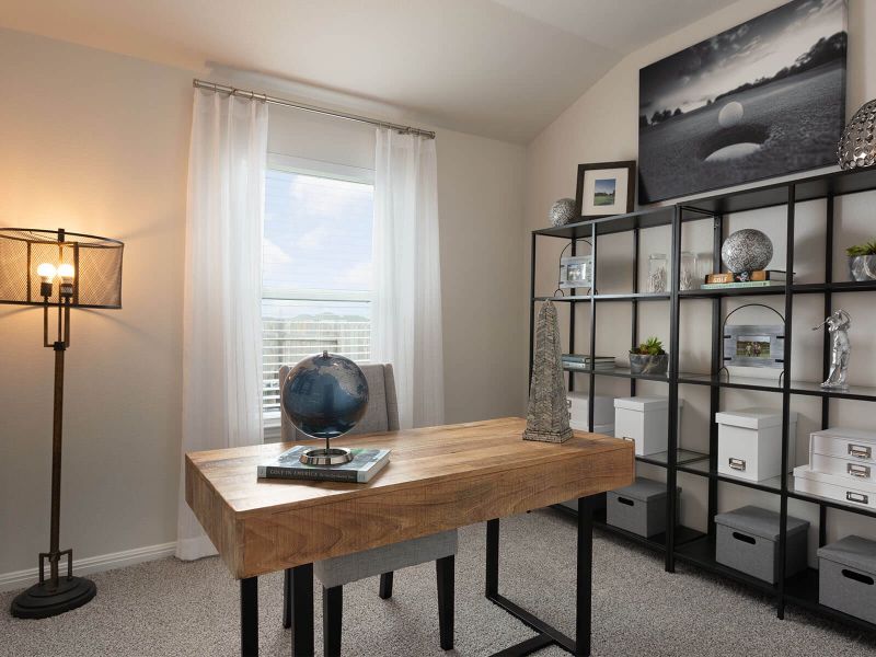 Use the fourth bedroom as a private study or hobby room.