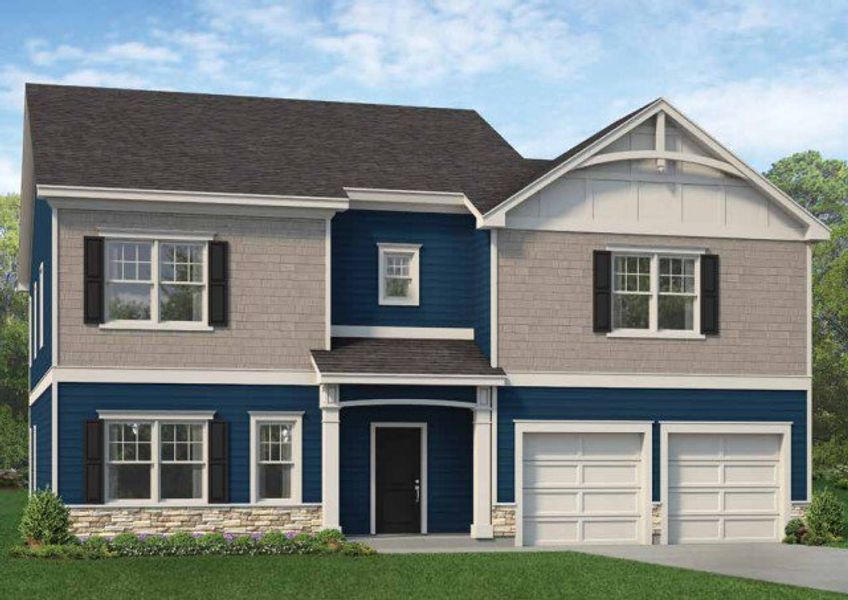 New construction Single-Family house The Norman, 210 Streamside Drive, Sanford, NC 27330 - photo