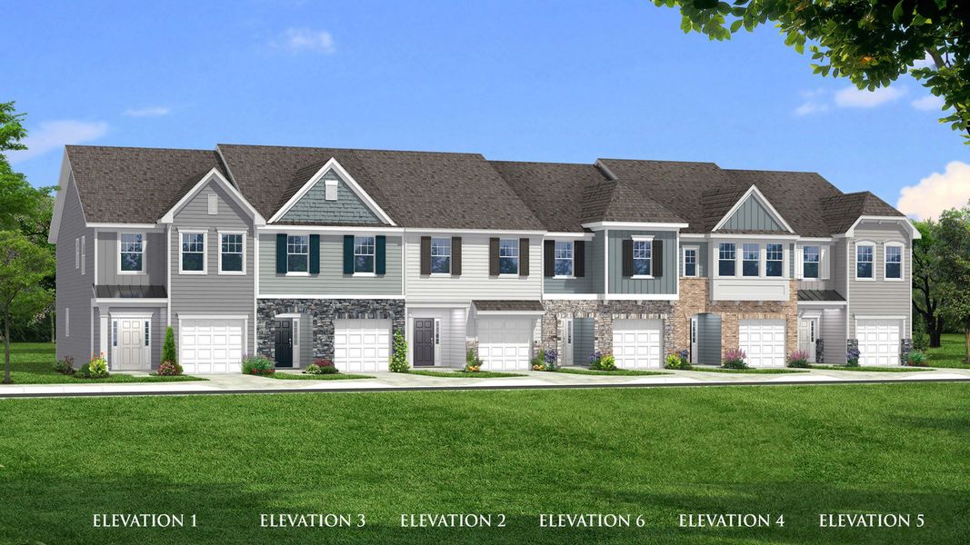 New construction Townhouse house Litchfield, 40 Burford Way, Angier, NC 27501 - photo
