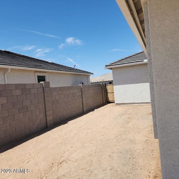 Great Side yard off patio too!